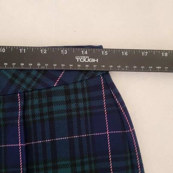 NWT SZ M Vineyard Vines Green Blackwatch Pink Pop Crop Flare Ponte Stretch Pants - Picture 7 of 10